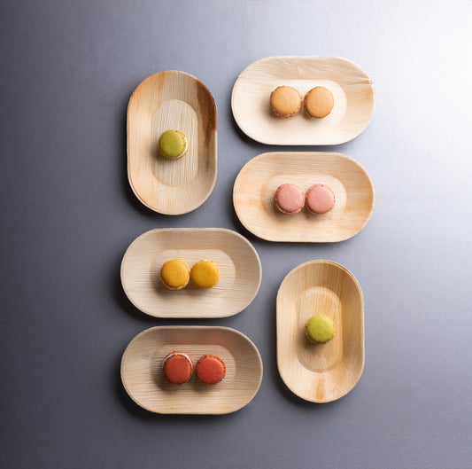 Palm Leaf Plate Oval 20 x 12 cm – Nature Berlin