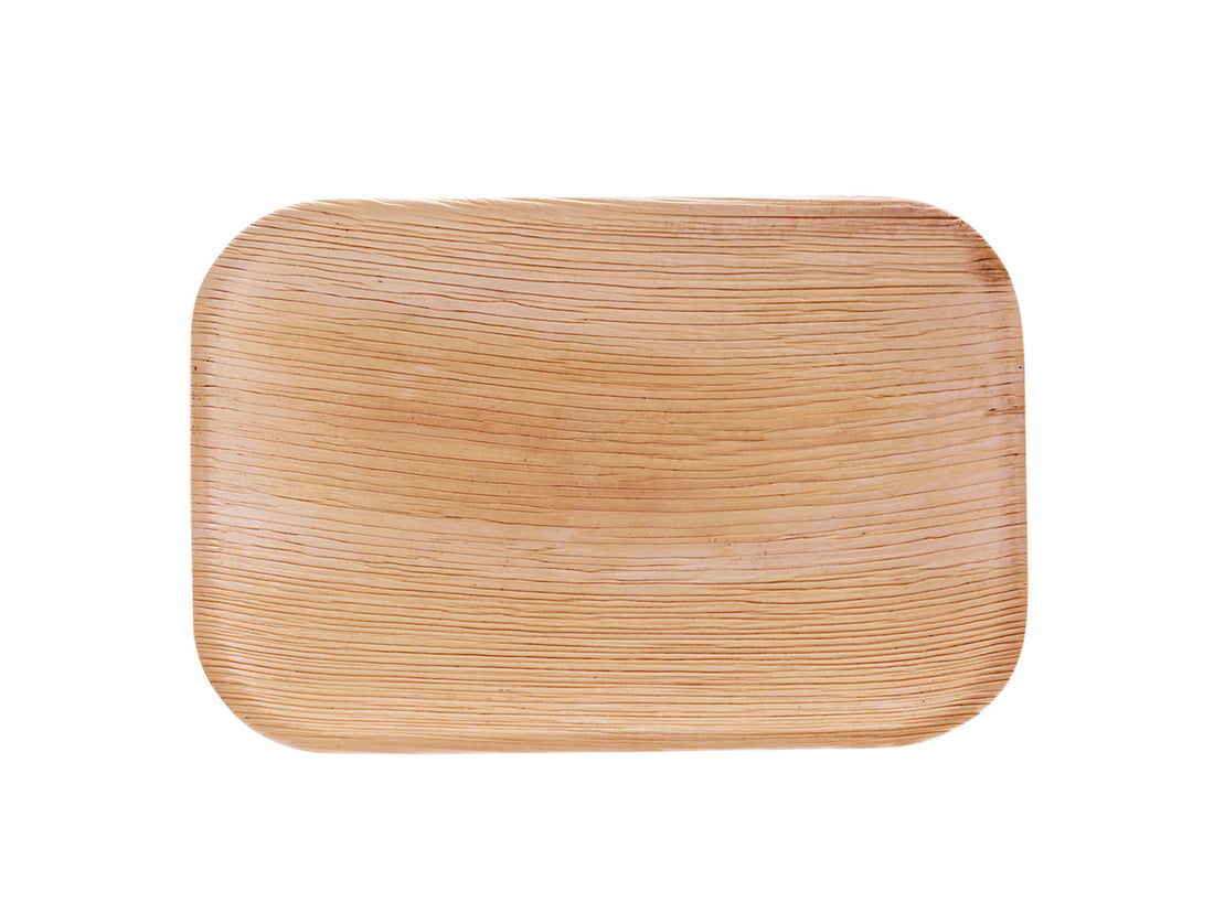 Palmblatt-Teller rechteckig 23 x 15 cm – Nature Berlin