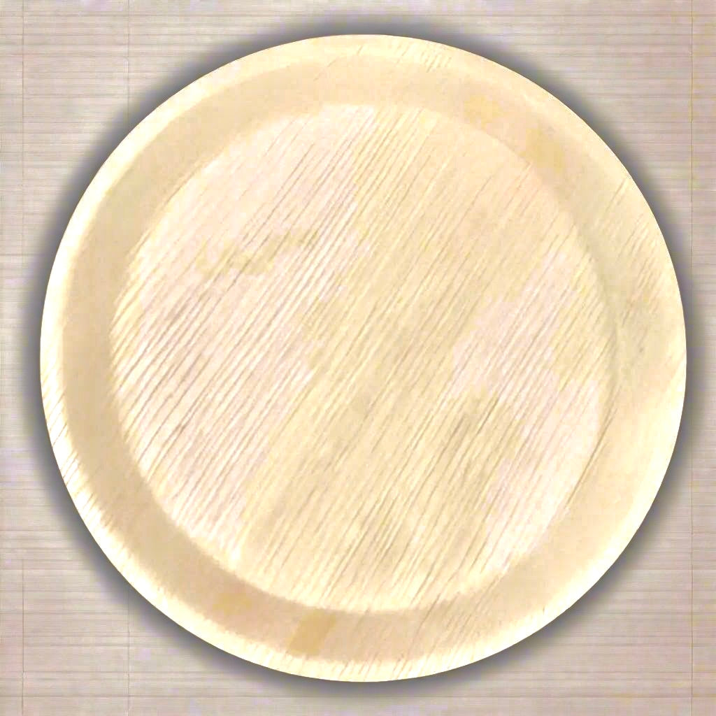 Palm Leaf Plate Round Ø 30 cm – Nature Berlin